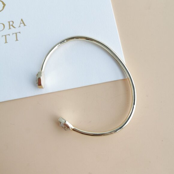 Kendra Scott Davie Collection. Gold Dichroic Glass Cuff Bracelet - Picture 3 of 3